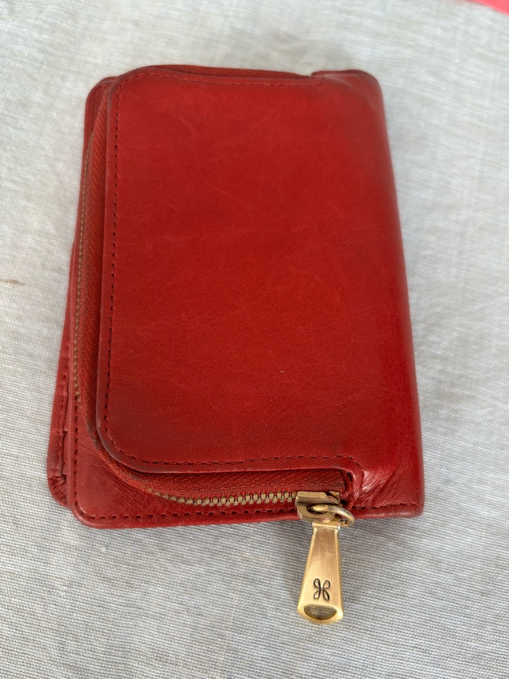 Hobo Red Leather Women's Wallet - Classic Red